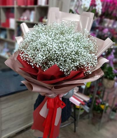 Букет цветов из: Гипсофила в Отрадном